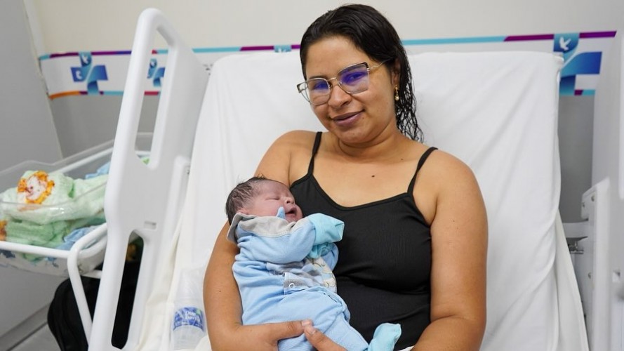 Primeiro bebê nasce no novo Hospital Municipal de Esperança